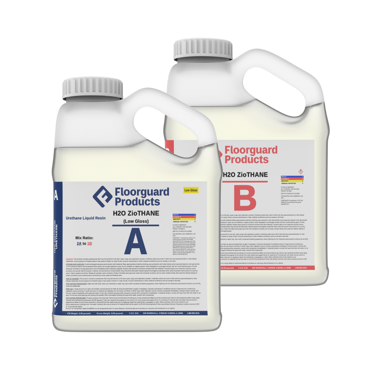H2O ZioTHANE (Low Gloss) - 3 Gallon Kit