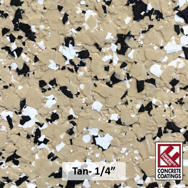 Tan - Vinyl Flake 1/4" (40 lb.)